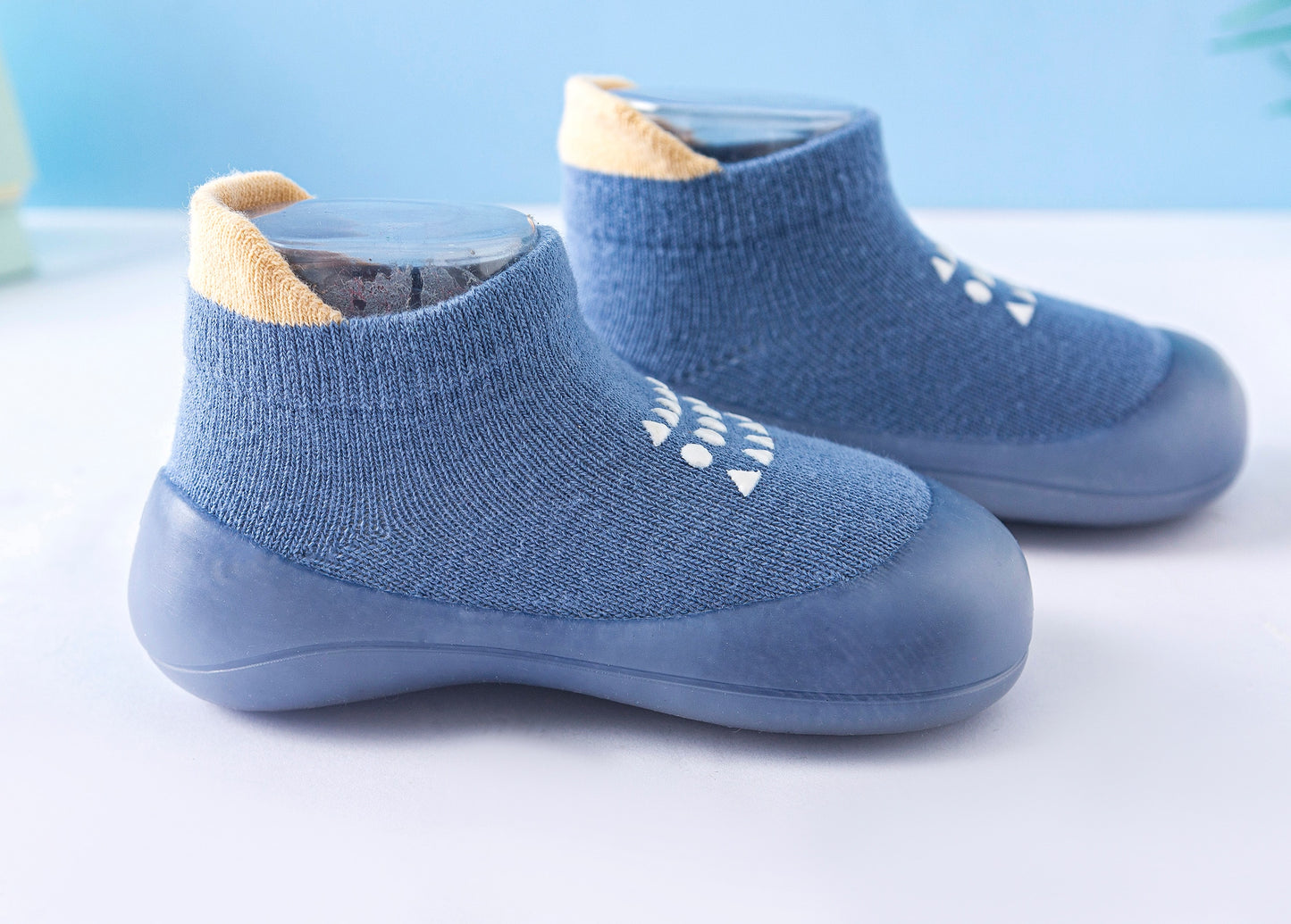 Autumn Baby Toddler First Walking Sock Shoes Girls Boys Soft Sole Non Slip Cotton Breathable Lightweight Slip-on Sneakers