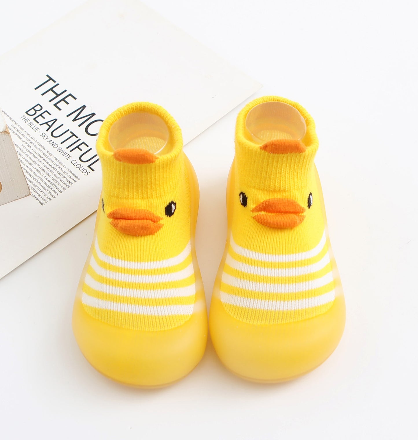 Autumn Baby Toddler First Walking Sock Shoes Girls Boys Soft Sole Non Slip Cotton Breathable Lightweight Slip-on Sneakers