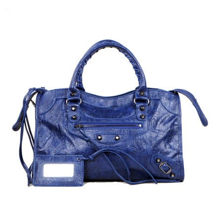 Tassel Rivet Handbag Female Crossbody PU Leather European Luxury for Women