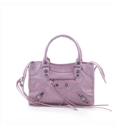 Tassel Rivet Handbag Female Crossbody PU Leather European Luxury for Women