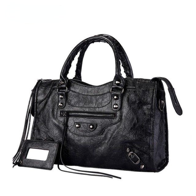 Tassel Rivet Handbag Female Crossbody PU Leather European Luxury for Women