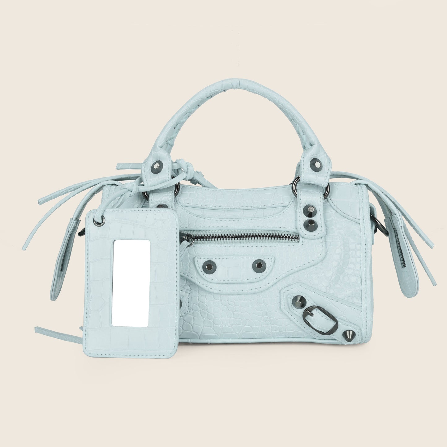 Tassel Rivet Handbag Female Crossbody PU Leather European Luxury for Women