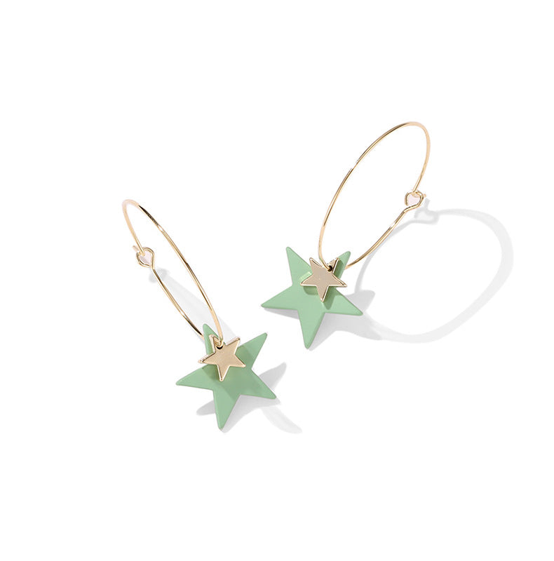 Ladies star earrings