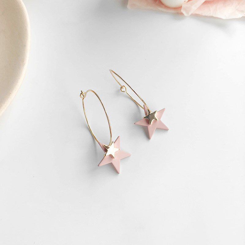 Ladies star earrings