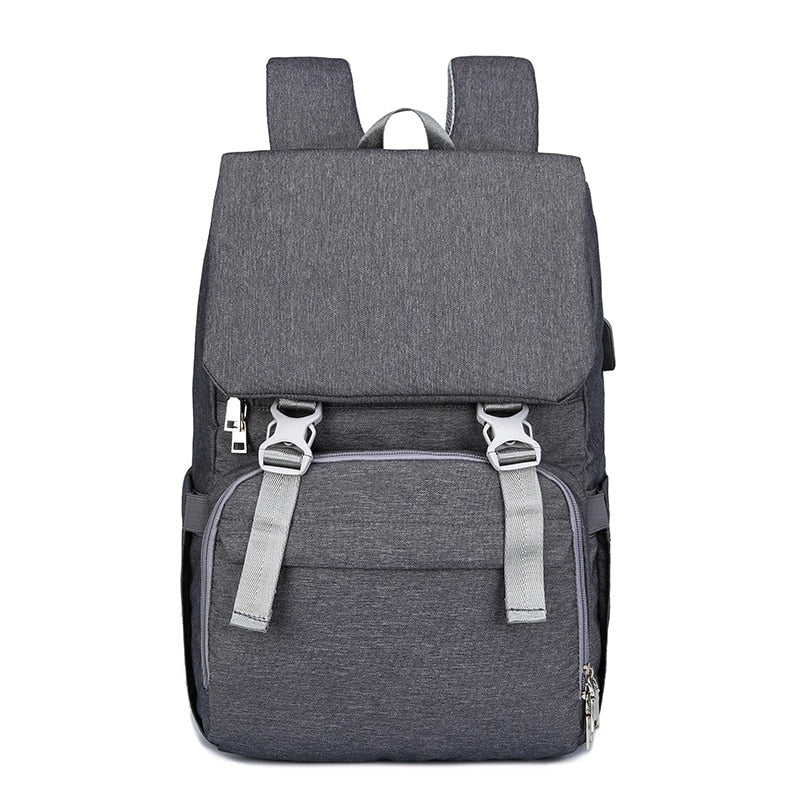 Diaper Bag Backpack for Mom USB Maternity Baby Care Nappy Nursing Bags Fashion Travel Diaper Backpack for Stroller Kit