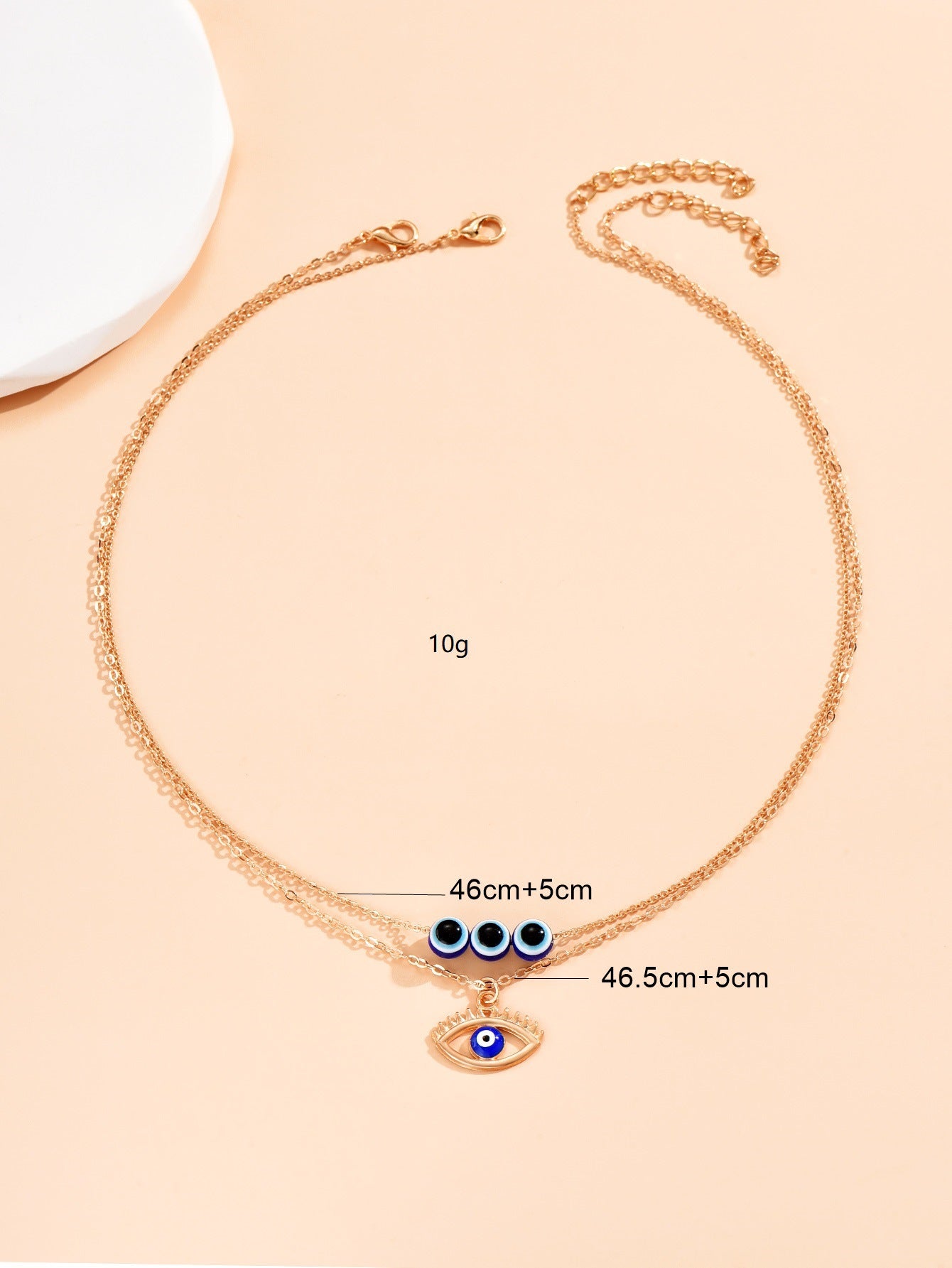 Demon Eye PendantAlloy Blue Eyes Clavicle Chain