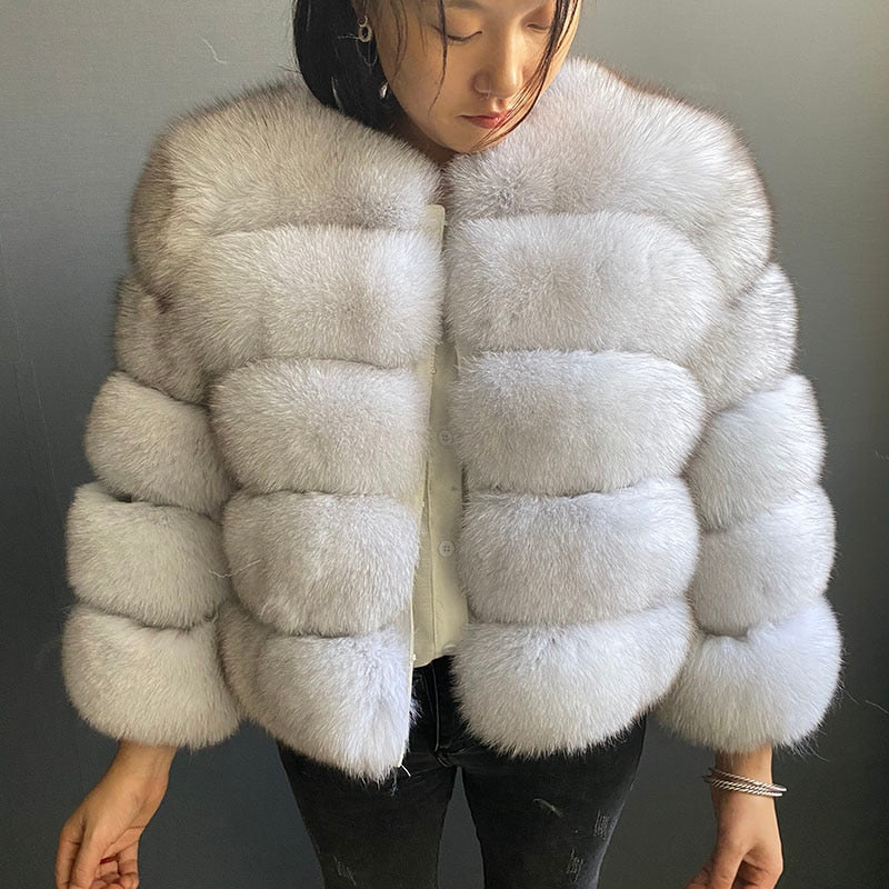 Fashion winter jackets women Warm fur coats women Coats Natural  Fur Coat Real  Fur jackets