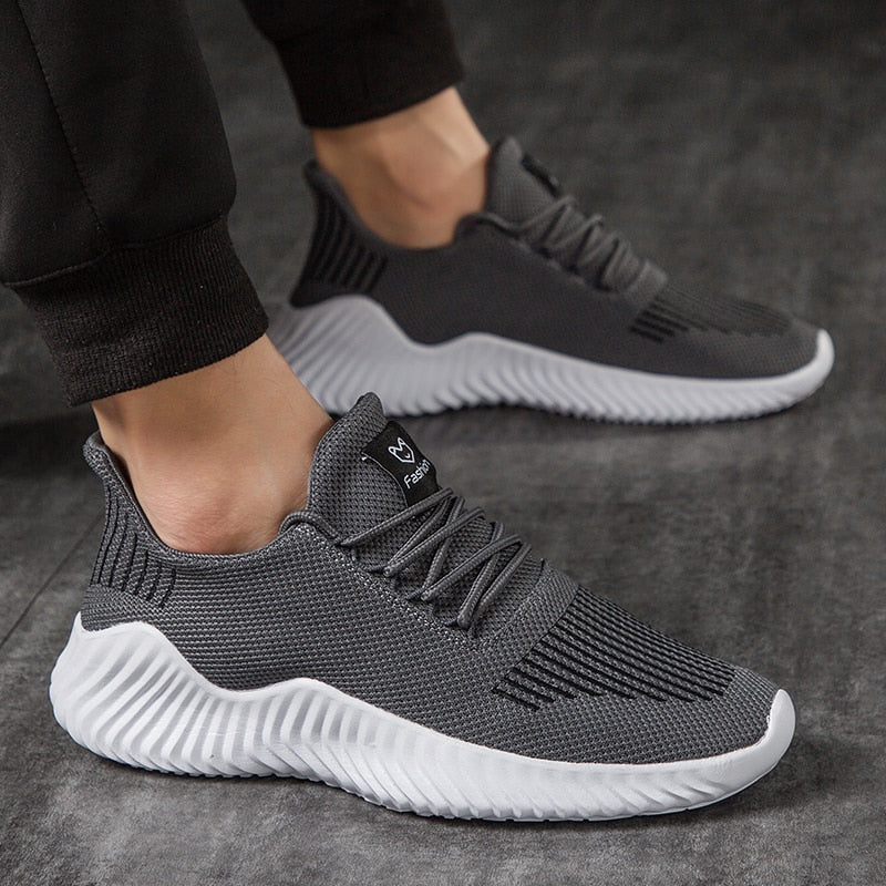 Shoes Men High Quality Male Sneakers Breathable White Fashion Gym Casual Light Walking Plus Size Footwear