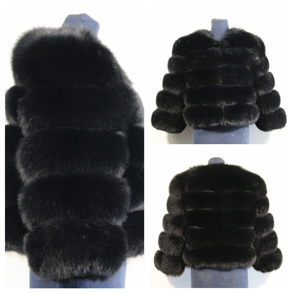 Fashion winter jackets women Warm fur coats women Coats Natural  Fur Coat Real  Fur jackets