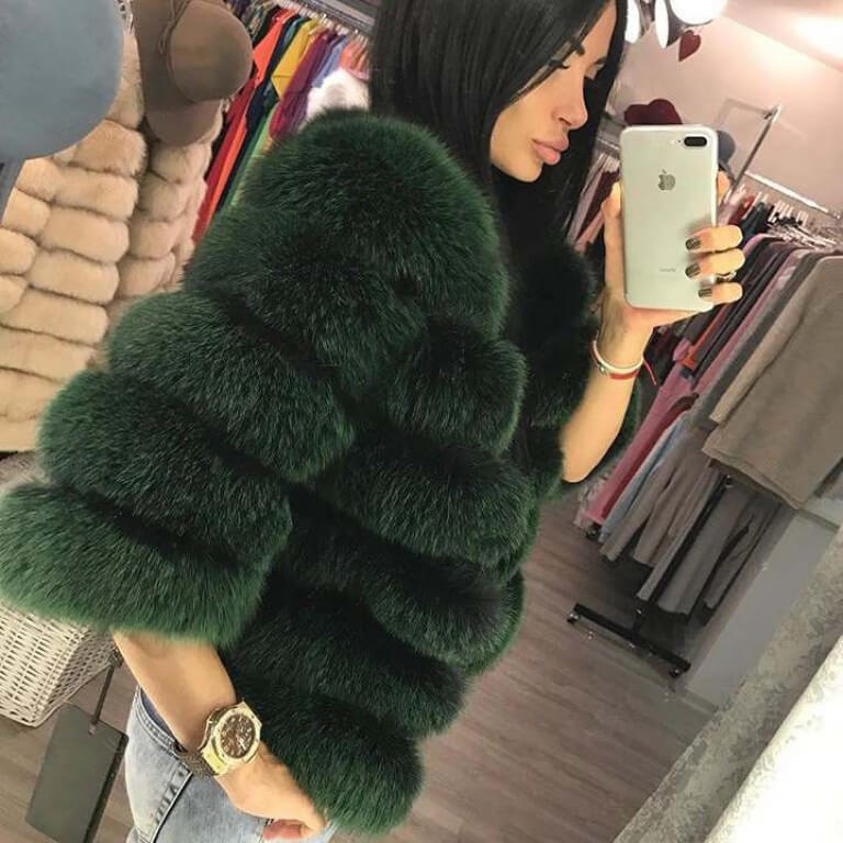 Fashion winter jackets women Warm fur coats women Coats Natural  Fur Coat Real  Fur jackets