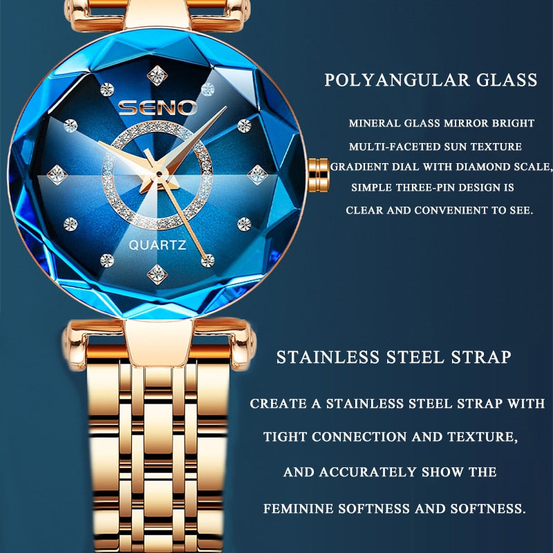 Fashion Watches For Women Ladies Luxury Brand Quartz Relogio Feminino Female Montre Reloj Mujer Zegarek Damski Dropshipping