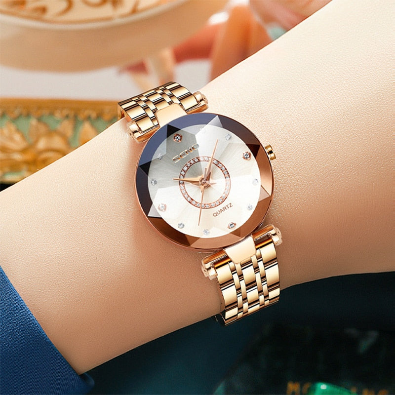 Fashion Watches For Women Ladies Luxury Brand Quartz Relogio Feminino Female Montre Reloj Mujer Zegarek Damski Dropshipping