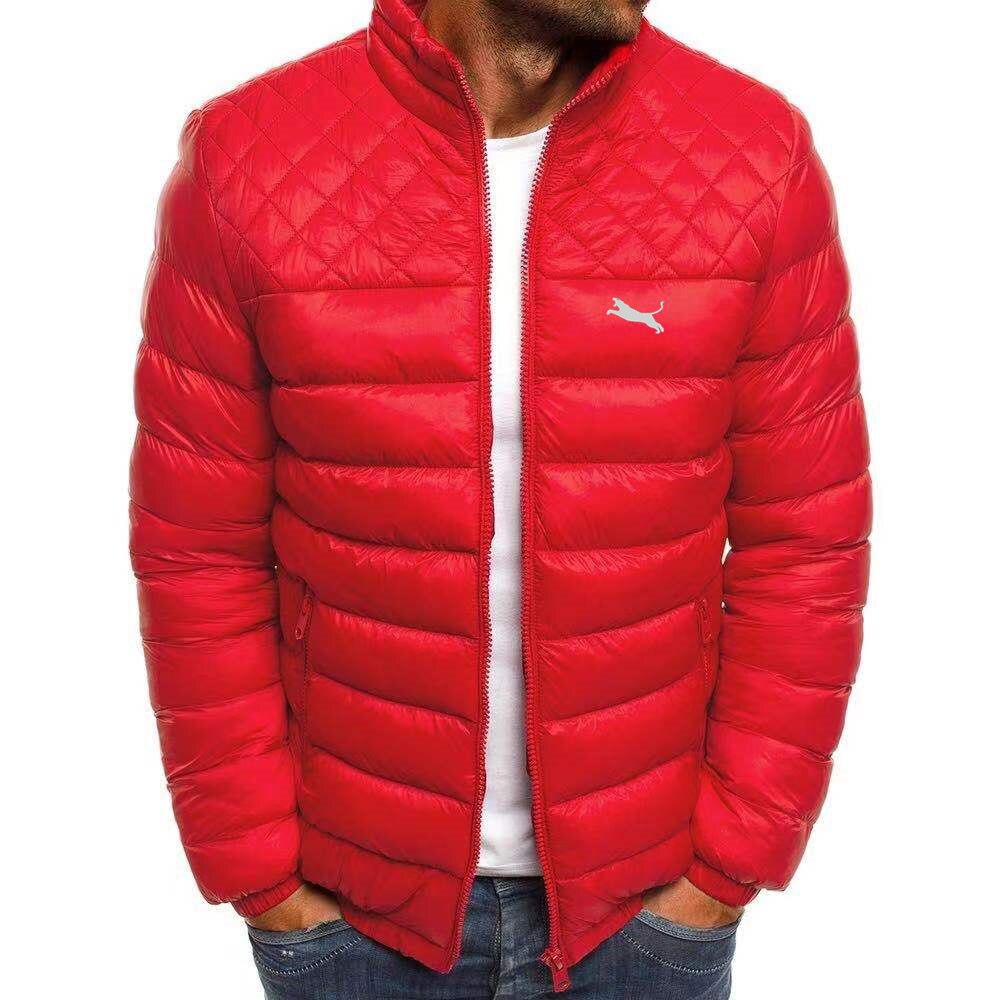 Men winter jacket, parka jacket, thermal jacket, men&#39;s stand collar down jacket, solid color, S-3XL zipper coat