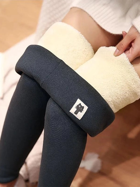 Winter Women Leggings Velvet Warm Pants Hight Waist Leggings Women Solid Color Legging Comfortable Keep Warm Stretchy Legging