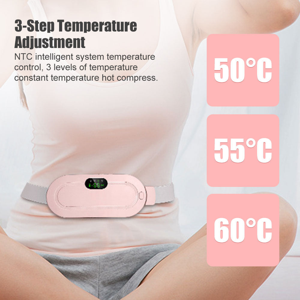 Period Pain Relief Device Menstrual Heating Portable Heating Pad Self Massage Period Cramp Massager Colic Belt Massage Products