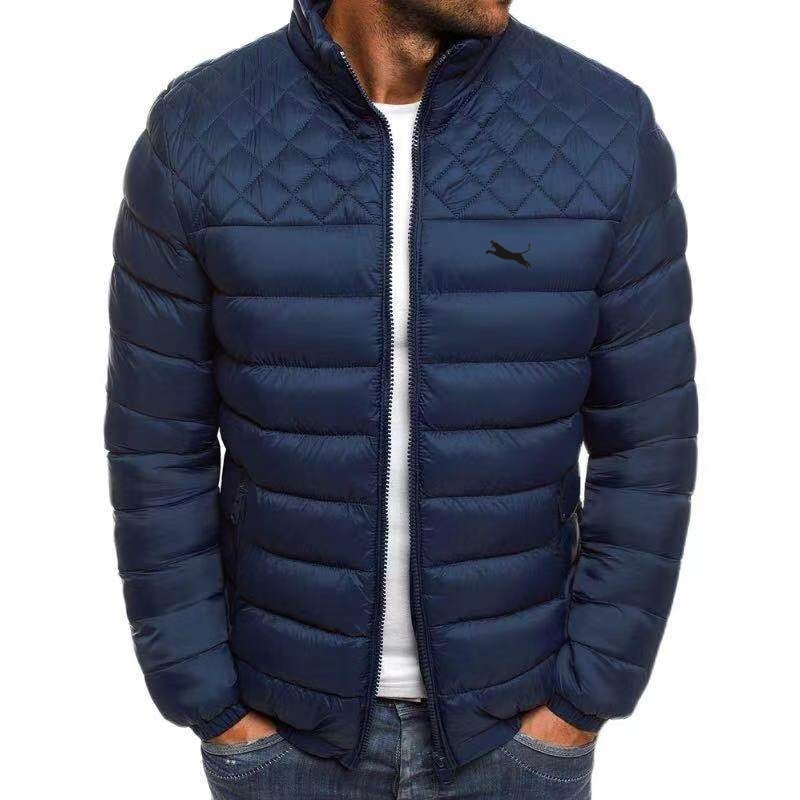 Men winter jacket, parka jacket, thermal jacket, men&#39;s stand collar down jacket, solid color, S-3XL zipper coat