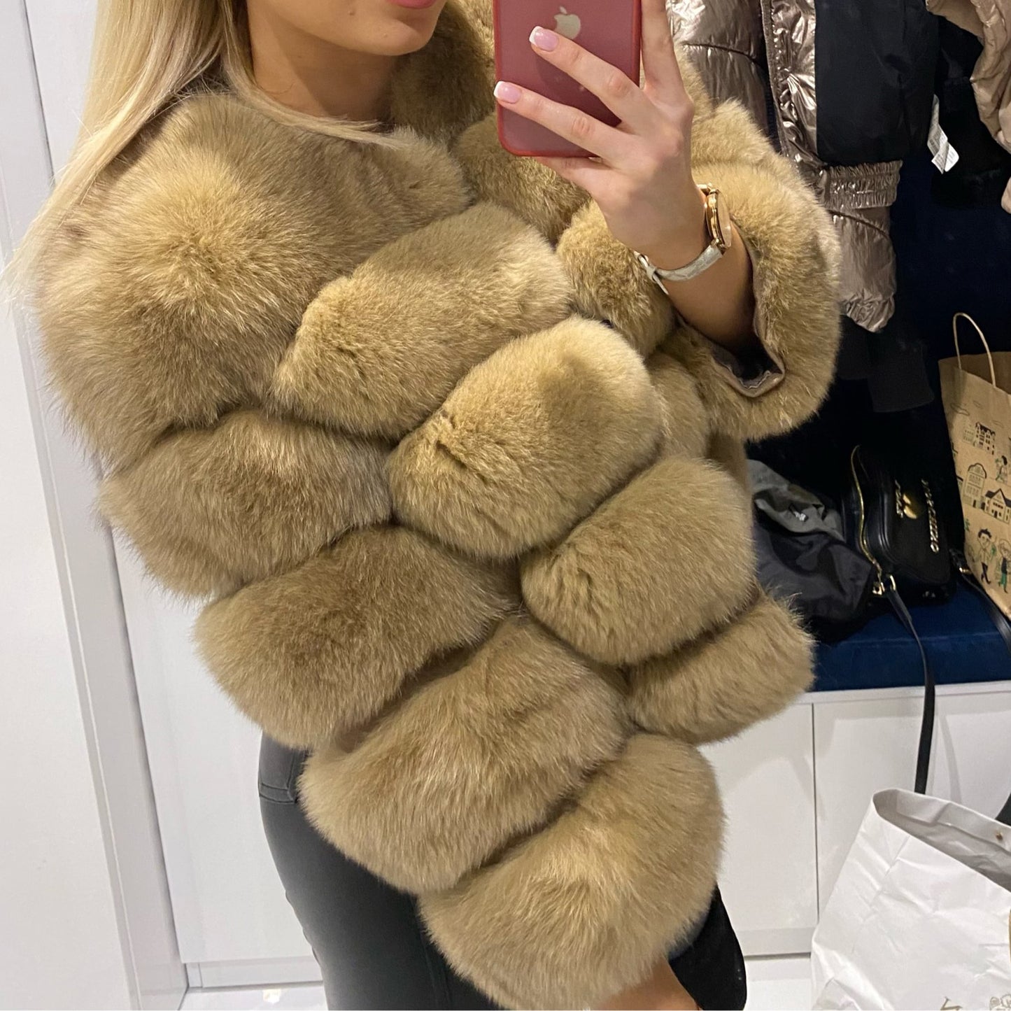 Fashion winter jackets women Warm fur coats women Coats Natural  Fur Coat Real  Fur jackets