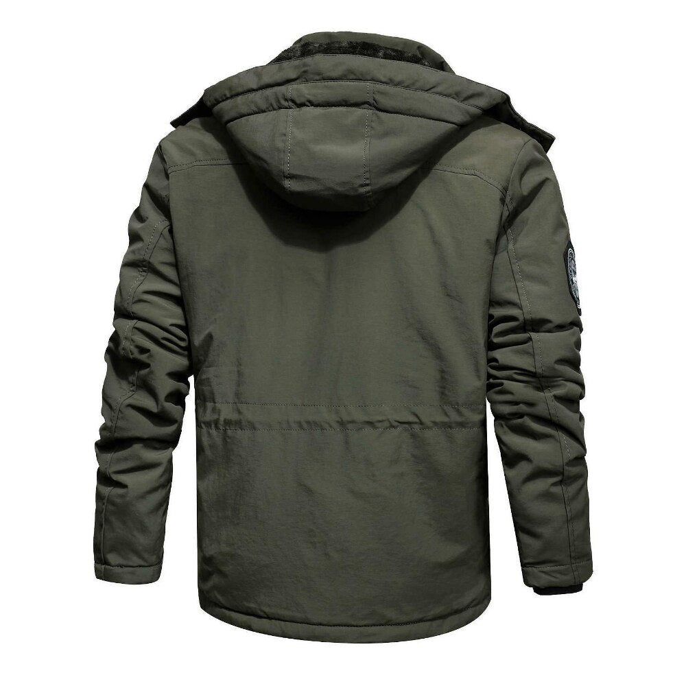 Winter Jacket Men Parkas Thicken Warm Coat  with hood Mens Stand Collar Jackets Parka Coat thickened