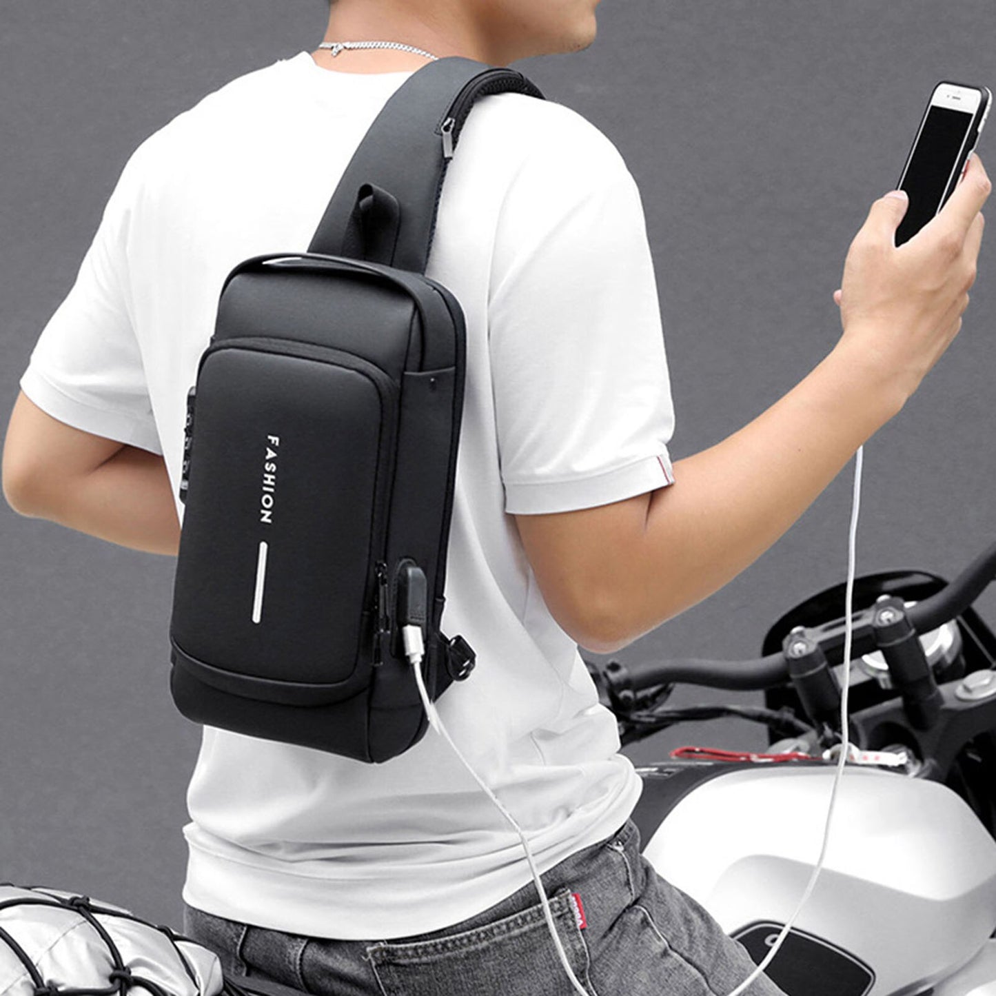 Travel Shoulder Bags Male USB Charging and Multifunctional bags