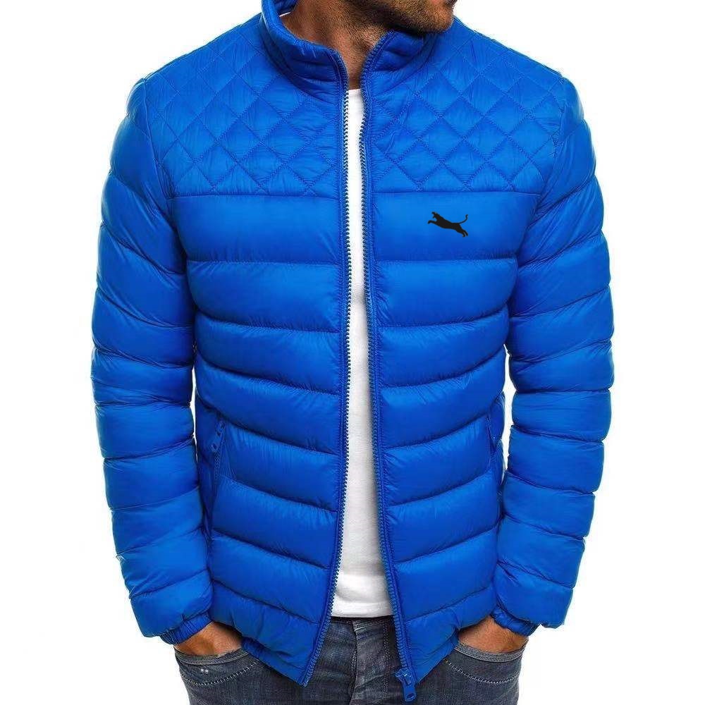 Men winter jacket, parka jacket, thermal jacket, men&#39;s stand collar down jacket, solid color, S-3XL zipper coat