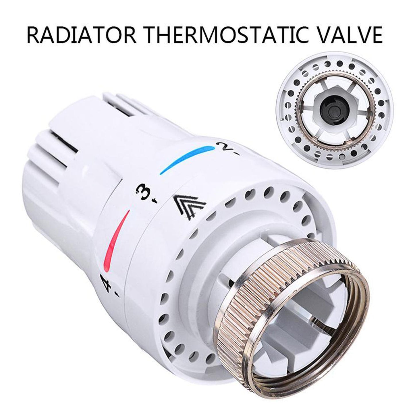 Radiator Thermostatic Control Valve Adjustable Floor Heating Temperature Control Thermostat Valve M30*1.5