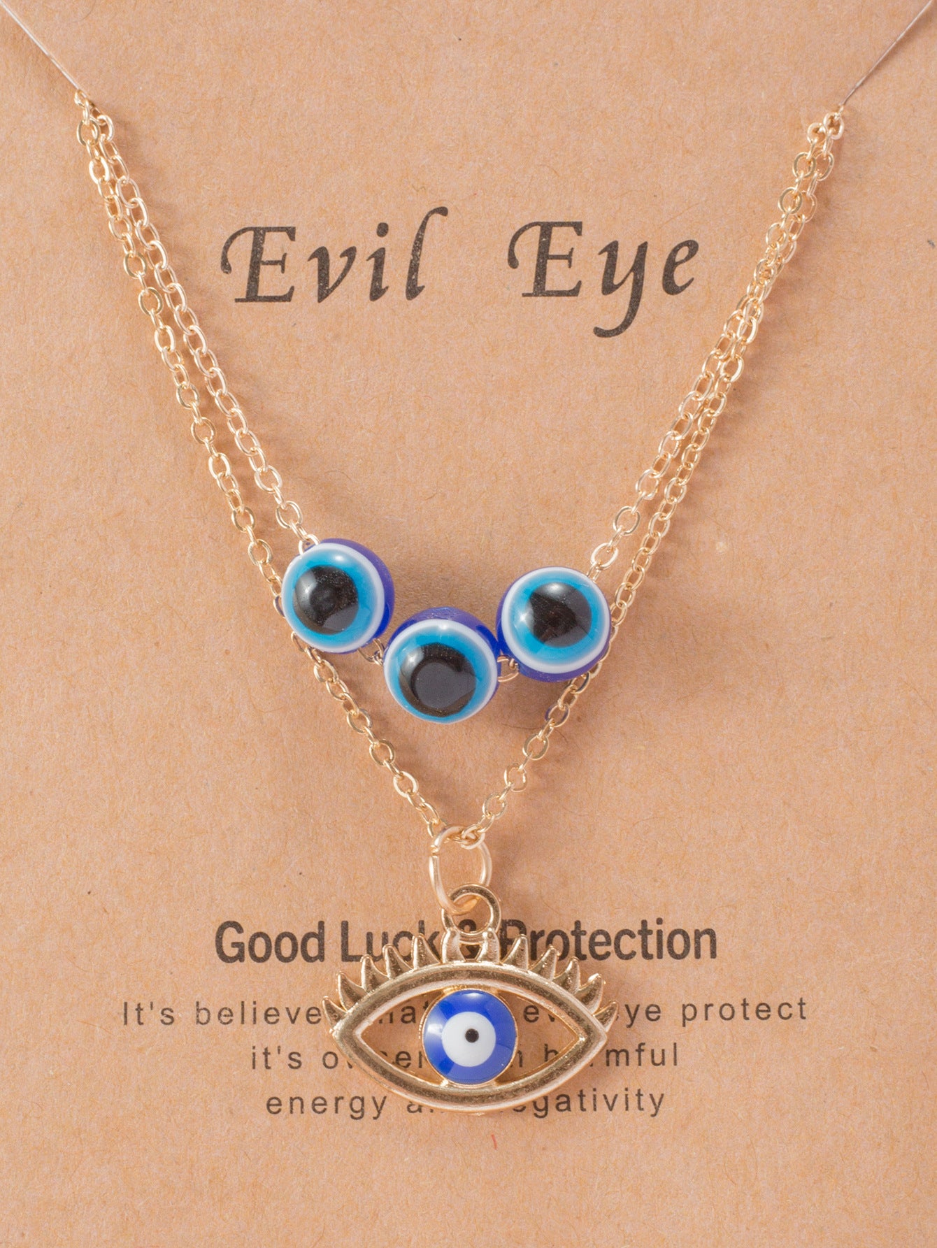 Demon Eye PendantAlloy Blue Eyes Clavicle Chain